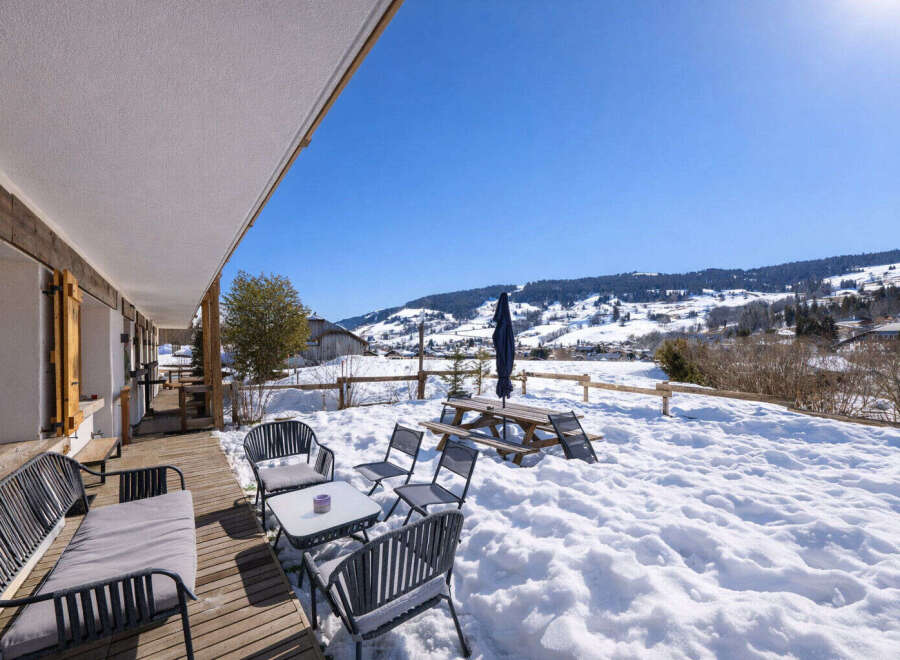 Enjoy breathtaking mountain views from this charming property.
