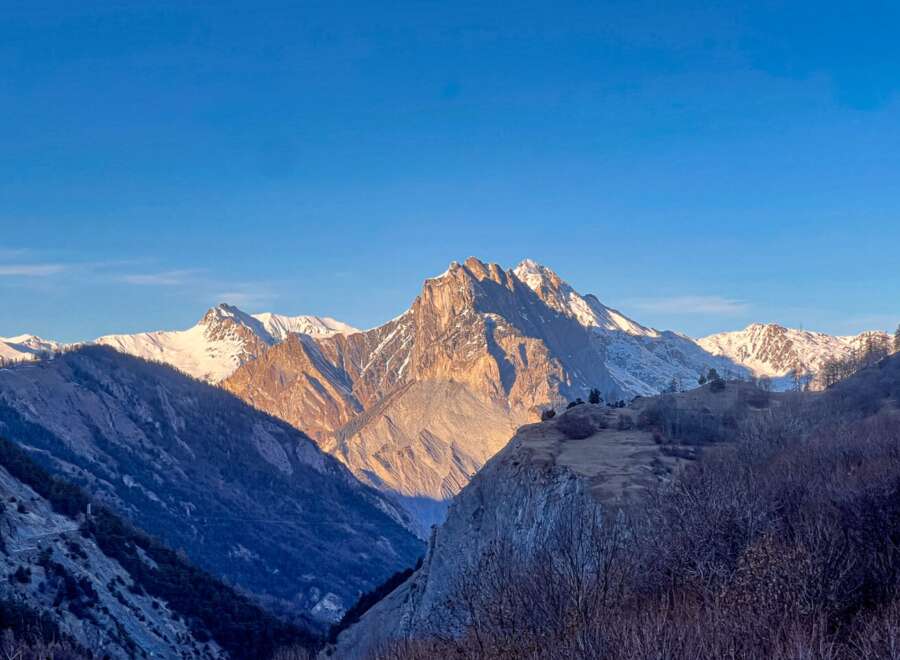 Explore breathtaking mountain views from this stunning property.