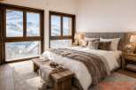 Experience the ultimate in alpine luxury with this stunning bedroom.