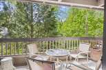 Enjoy the serene mountain views from this charming balcony, perfect for your morning coffee or evening relaxation.