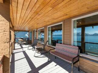Enjoy breathtaking lake views from this stunning property.