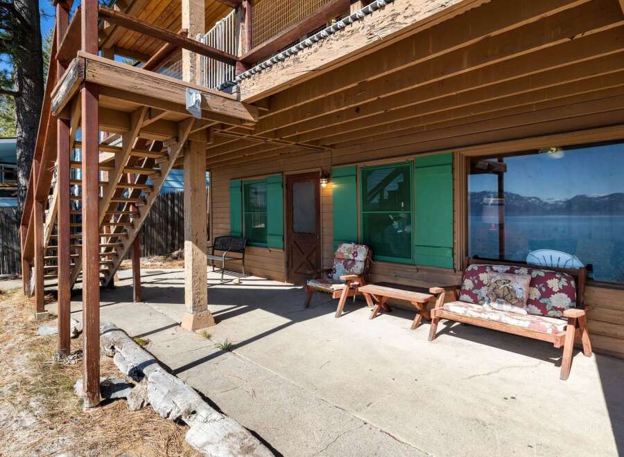Enjoy stunning lake views from this charming property.