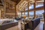 Experience luxury living in this stunning chalet, boasting exquisite wooden interiors and breathtaking mountain views.