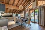 Experience the charm of this stunning property, featuring a beautifully designed kitchen and dining area.
