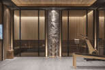 Experience ultimate relaxation and fitness in this luxurious spa and gym area.