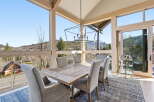 Experience breathtaking views from this stunning dining room.