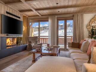 Experience the epitome of luxury living in this stunning chalet, boasting breathtaking mountain views.