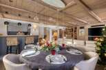 Experience luxury living in this stunning property featuring a beautifully designed dining area.