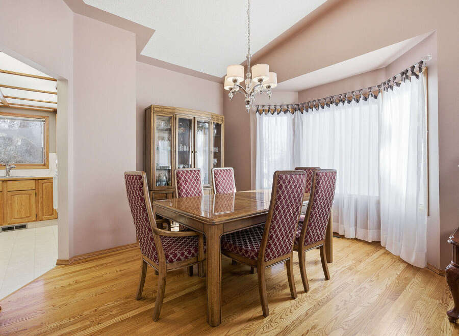 Step into this elegant dining room, perfect for hosting memorable gatherings.