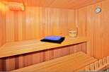 Step into relaxation with this inviting sauna.