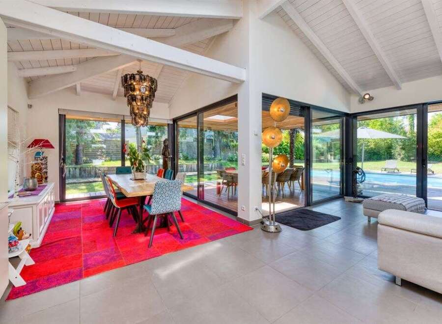 This stunning property boasts a bright and airy interior with a modern design.