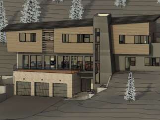 This stunning modern home offers a luxurious living experience with its sleek design and high-end finishes.