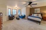 Step into luxury with this stunning bedroom, boasting a spacious layout and elegant design.