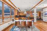 Experience luxury living in this stunning property, featuring a beautifully designed dining area.