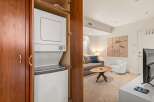 Discover the convenience of in-unit laundry with this stunning property! This home features a modern stacked washer and dryer, making laundry day a breeze.