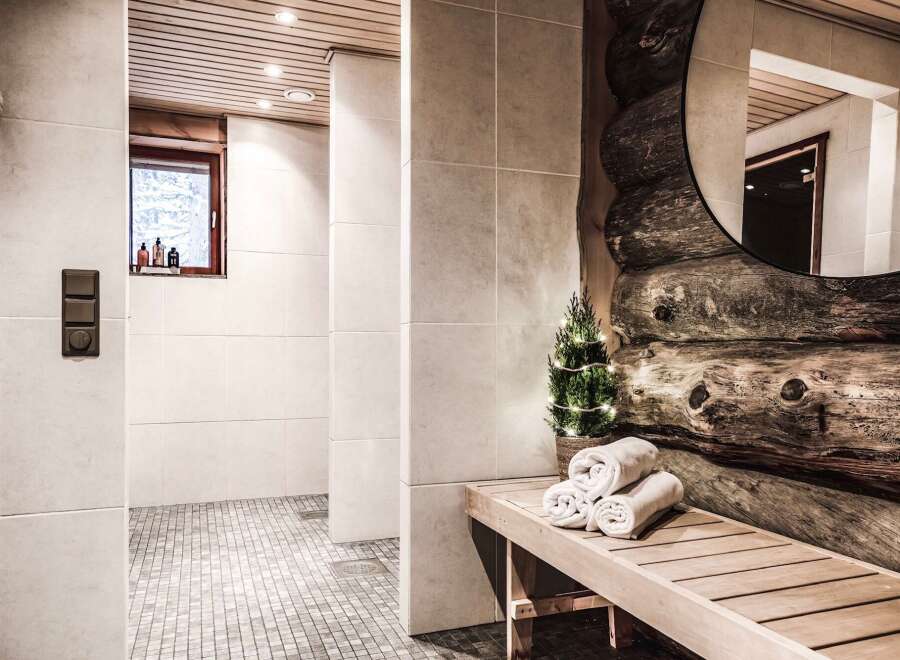 Step into a serene spa-like bathroom, perfect for unwinding after a long day.