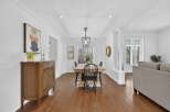 Step into this elegant dining room, perfect for hosting gatherings.
