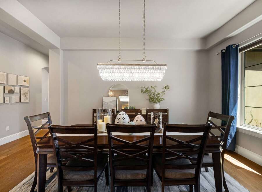 Step into this elegant dining room, perfect for hosting memorable gatherings.