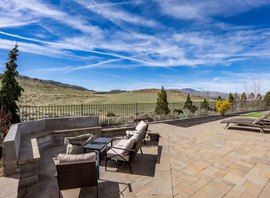 Enjoy breathtaking views from this stunning outdoor patio.