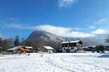Discover a charming property nestled in a picturesque winter wonderland.