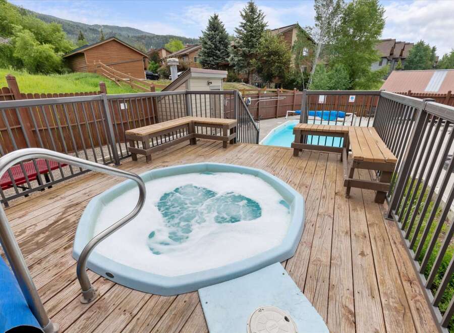 Relax and unwind in this stunning property featuring a luxurious hot tub, perfect for soaking away the day's stresses.