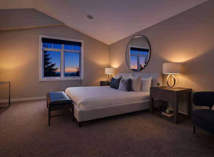 Experience luxury and comfort in this stunning bedroom.