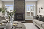 Experience luxury living in this stunning property featuring a cozy fireplace, perfect for those chilly evenings.