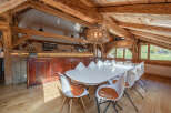Experience rustic elegance in this stunning property, featuring exposed wooden beams and a warm, inviting atmosphere.