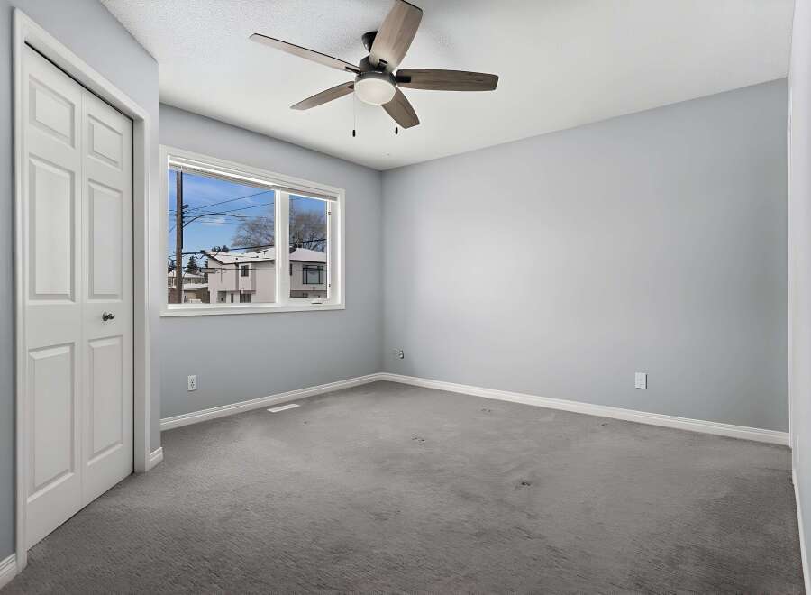 This spacious room offers a blank canvas for your design ideas.