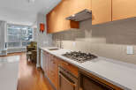 This stunning kitchen boasts modern design and functionality.