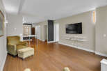 Step into modern living with this stunning property featuring a spacious open floor plan and beautiful hardwood floors.