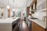 This stunning kitchen boasts modern design and high-end finishes.