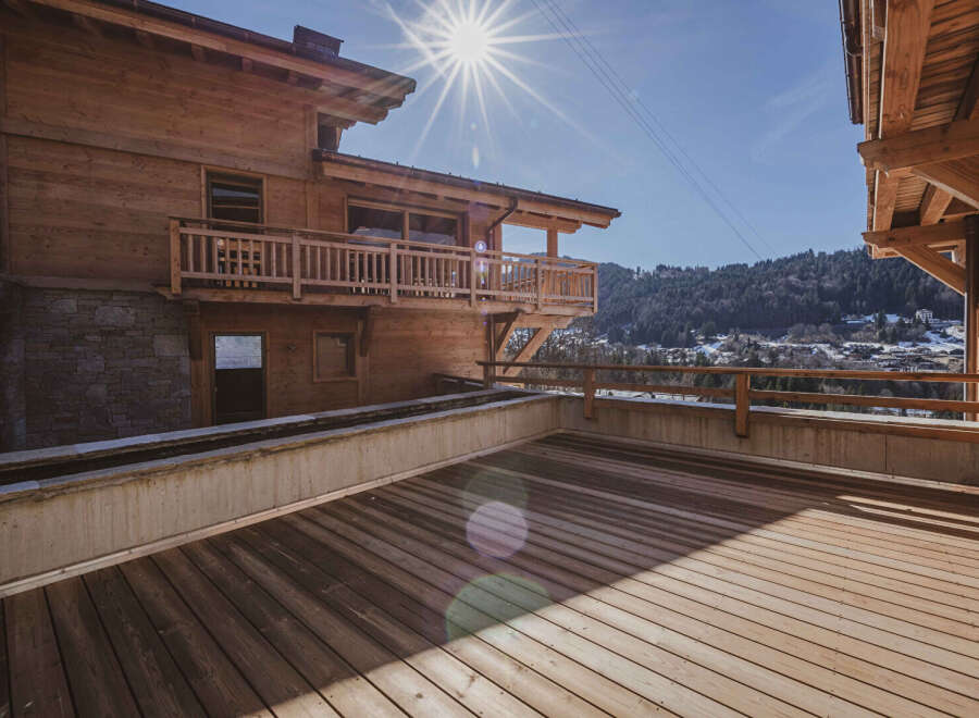 Experience the epitome of alpine living in this stunning wooden chalet.