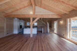 Step into this stunning wooden cabin, a perfect blend of rustic charm and modern design.