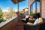 Enjoy breathtaking views from this charming balcony.