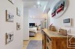 This stunning property boasts a modern interior with a warm and inviting atmosphere.