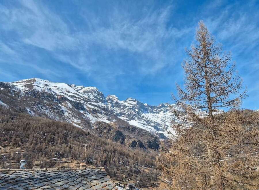 Nestled in the heart of the mountains, this property offers breathtaking views of snow-capped peaks and a serene natural environment.