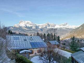 Nestled in a picturesque mountain setting, this property offers stunning views and a serene atmosphere.