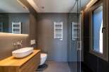 Step into modern luxury with this stunning bathroom.