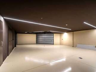 Discover a modern and spacious garage with sleek design elements.