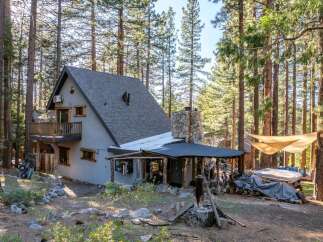 Nestled in a serene forest, this charming cabin offers a perfect blend of rustic charm and modern comfort.