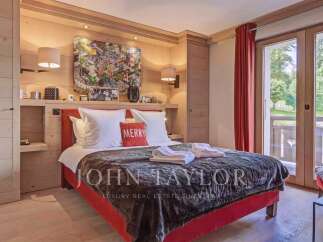 Experience luxury living in this stunning bedroom.