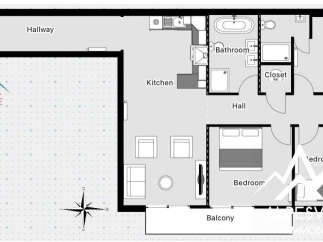 Discover this stunning property featuring a well-designed floor plan with a modern kitchen, a cozy living area, and multiple bedrooms.