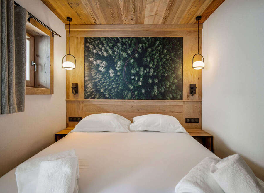 Experience tranquility in this beautifully designed bedroom.