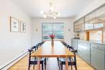 Step into this stunning dining room, perfect for hosting memorable gatherings.