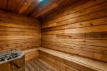Step into relaxation with this stunning sauna.