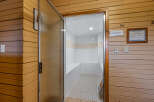 Step into a serene spa-like retreat with this inviting sauna.