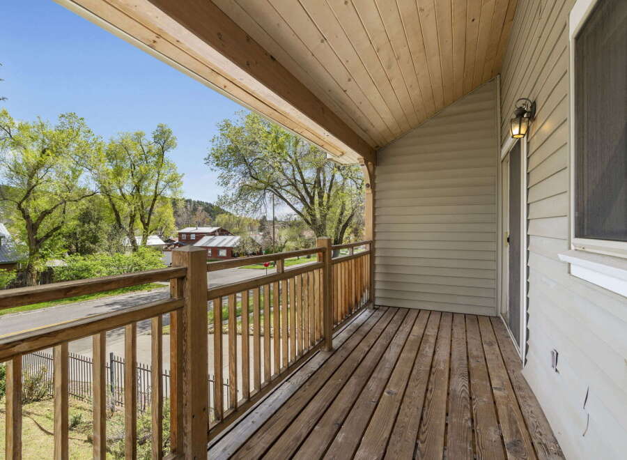 Enjoy breathtaking views from this charming property's balcony.