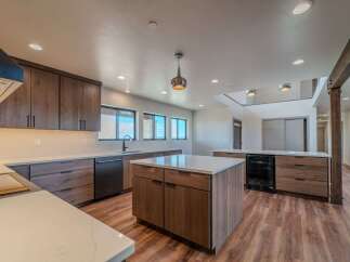 This stunning kitchen boasts modern design and high-end finishes.