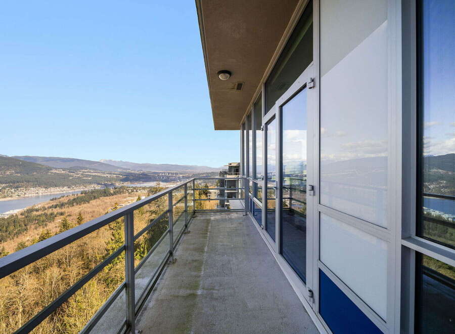 Enjoy breathtaking views from this stunning balcony.